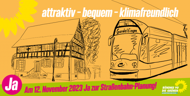 Plakatkampagne »Ja zur Straßenbahn-Planung!«